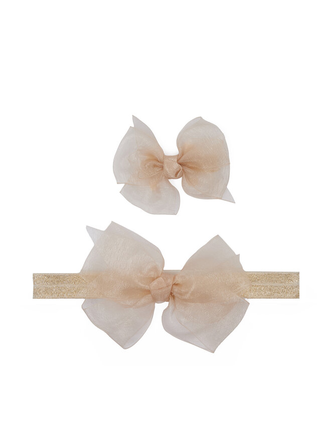 Mayoral Stirnband und Haarspange Set Mayoral 9888 Goldfarben