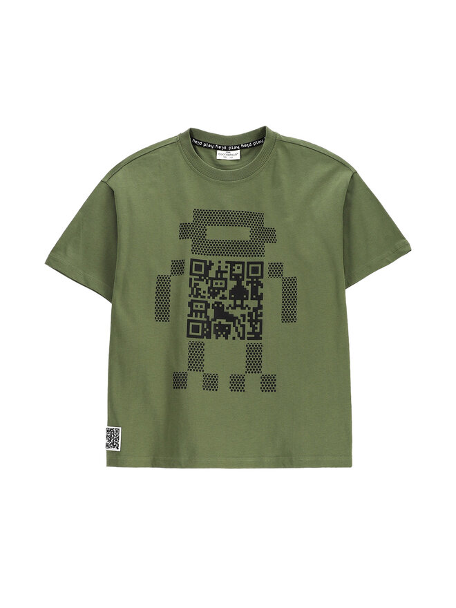 Coccodrillo Coccodrillo Majica WC5143201GBJ Khaki Regular Fit