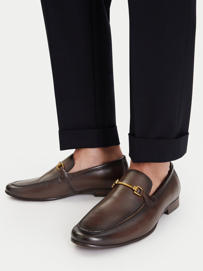 GINO ROSSI Slipper GINO ROSSI EO-BENITO-01 126AM Dunkelbraun