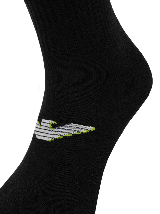 Emporio Armani Набір 2 пар низьких чоловічих шкарпеток Emporio Armani EM000540 AF12299 MC005 Чорний