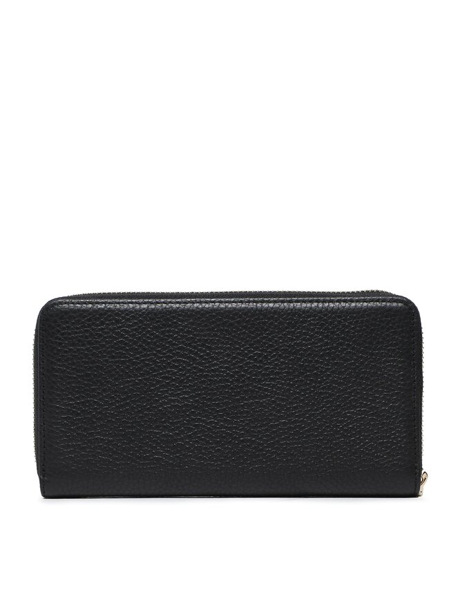 Coccinelle Cartera grande para mujer Coccinelle MW5 Metallic Soft E2 MW5 11 04 01 Negro