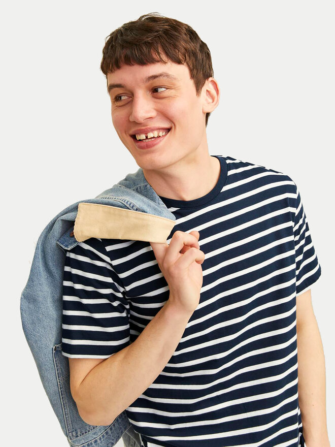 Jack&Jones Jack&Jones Póló Organic Basic 12156101 Sötétkék Slim Fit