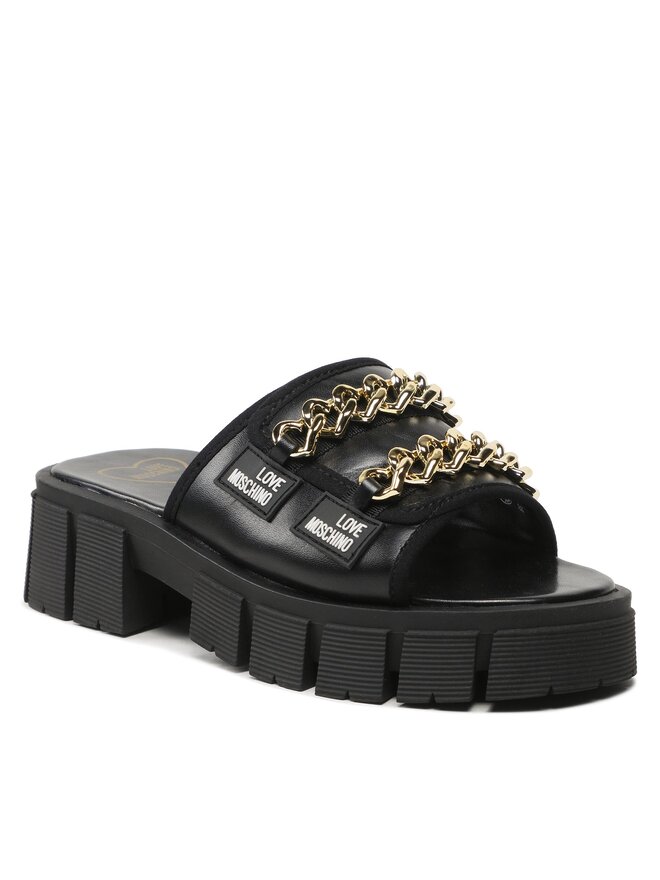 LOVE MOSCHINO Παντόφλες LOVE MOSCHINO JA28586G0GIE0000 Μαύρο