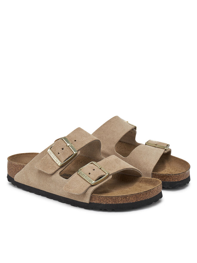 Birkenstock Nazouváky Birkenstock Arizona zamsz 1029260 Béžová