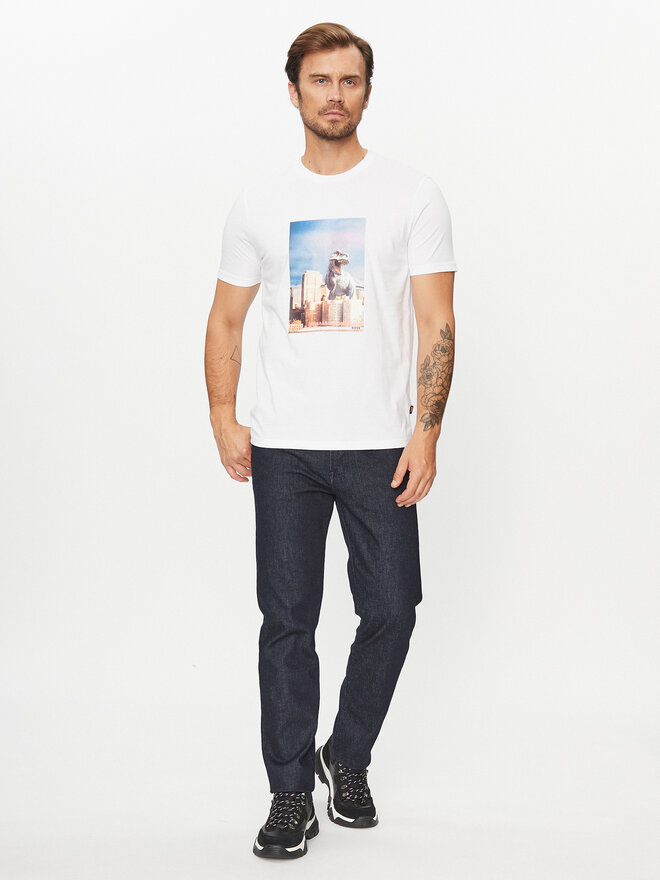 BOSS Boss T-Shirt Tefragile 50503535 Weiß Regular Fit