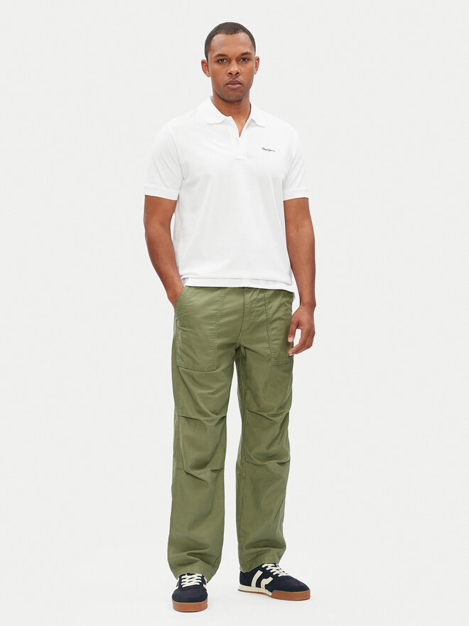Pepe Jeans Pepe Jeans Polo marškinėliai Essential PM542298 Balta Regular Fit