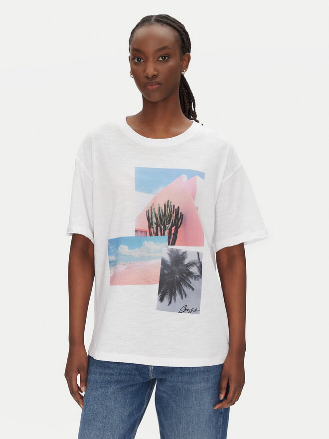 BOSS BOSS T-Shirt C_Eband_4 50540433 Weiß Relaxed Fit