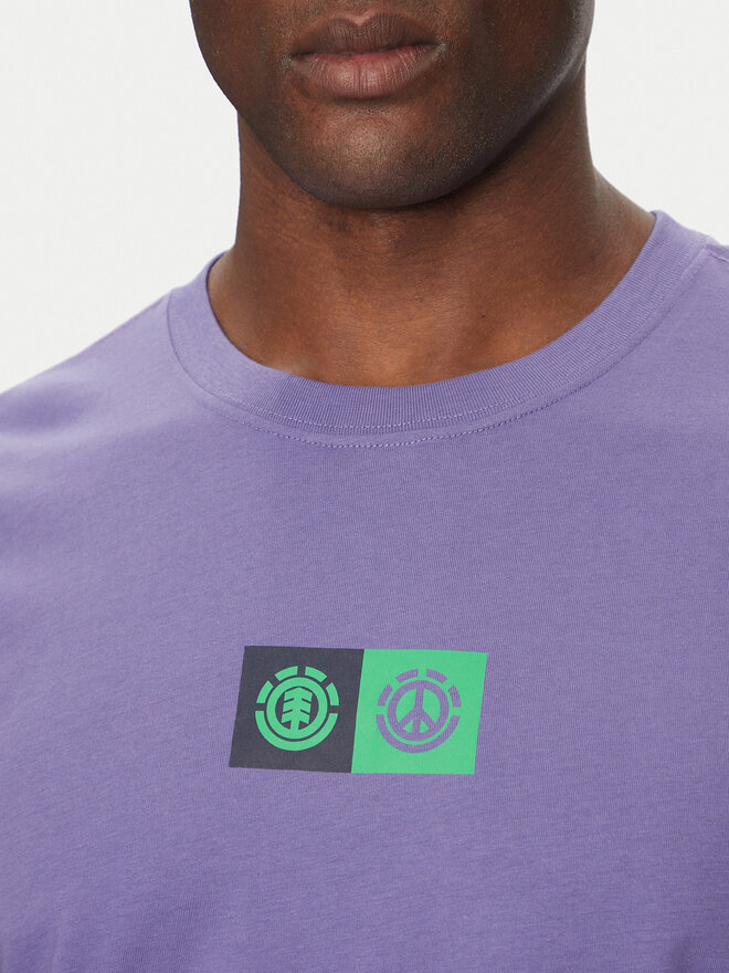 Element Element Camiseta ELYZT00492 Violeta Regular Fit