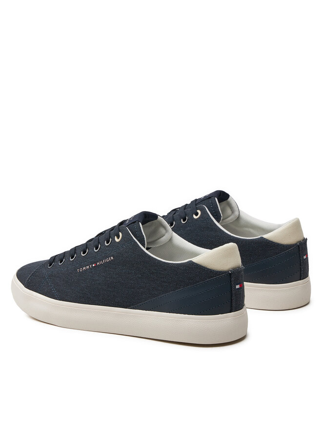 Tommy Hilfiger Tenis superge Tommy Hilfiger Th Hi Vulc Low Summer Cvs FM0FM05056 Mornarsko modra