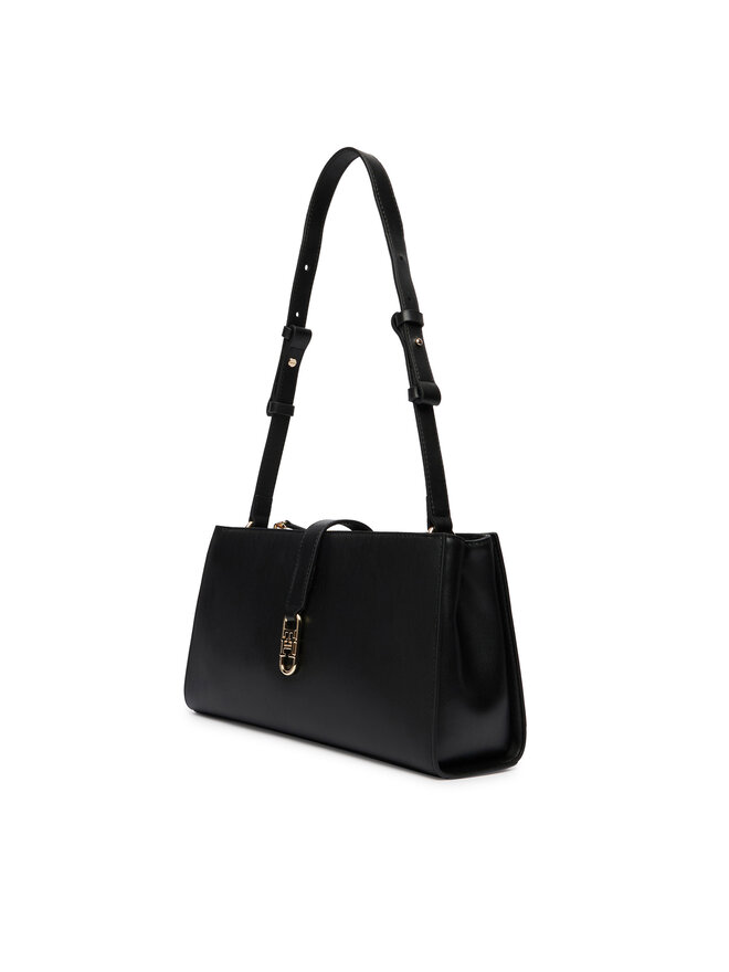 Tommy Hilfiger Handtasche Tommy Hilfiger Th Libre Shoulder Bag AW0AW17718 Schwarz