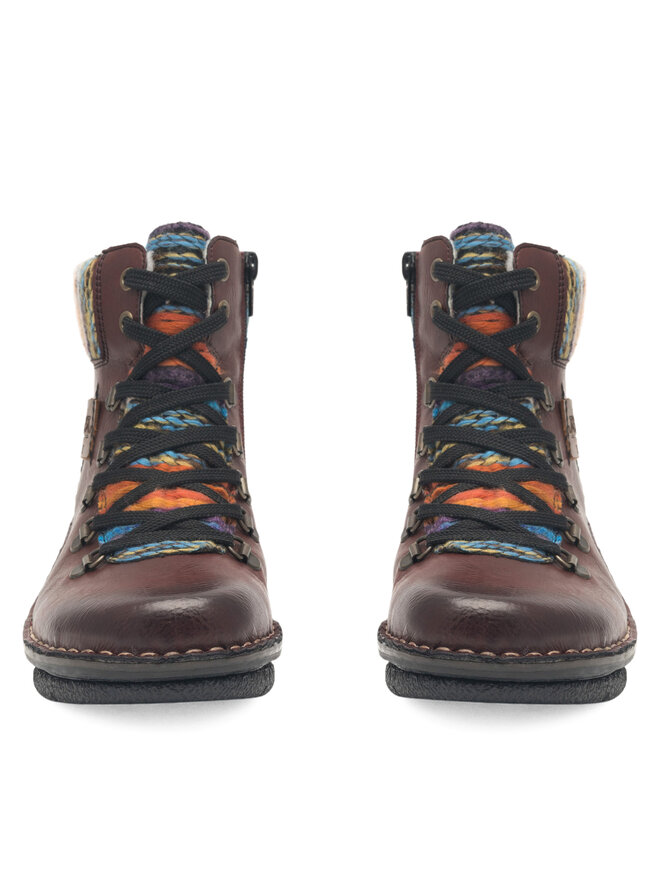 Rieker Īsie zābaki Rieker 73343-35 Bordo