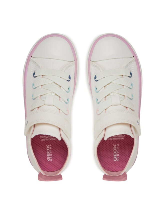 Geox Tornacipő Geox J Gisli Girl J454NA 00010 C1000 S Fehér