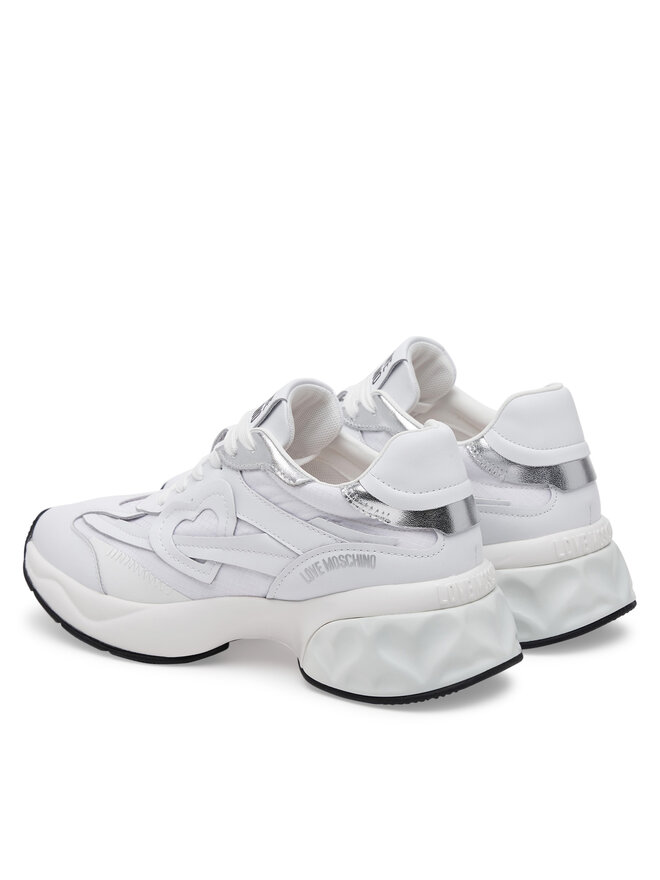 LOVE MOSCHINO Sneakersy LOVE MOSCHINO JA15326G1MIQE10A Biały