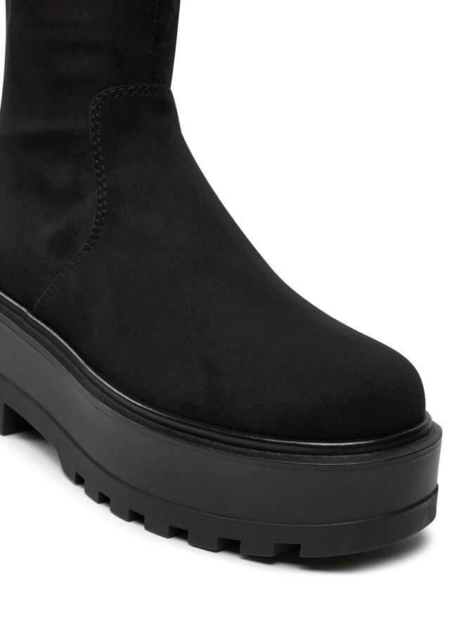 Calvin Klein Jeans Botine Calvin Klein Jeans Flatform Zip Mg Ss YW0YW01602 Negru