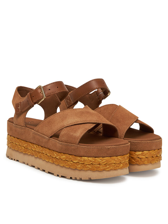 Ugg Espadrilky Ugg W Aubrey Ankle Strap 1167471 Hnedá