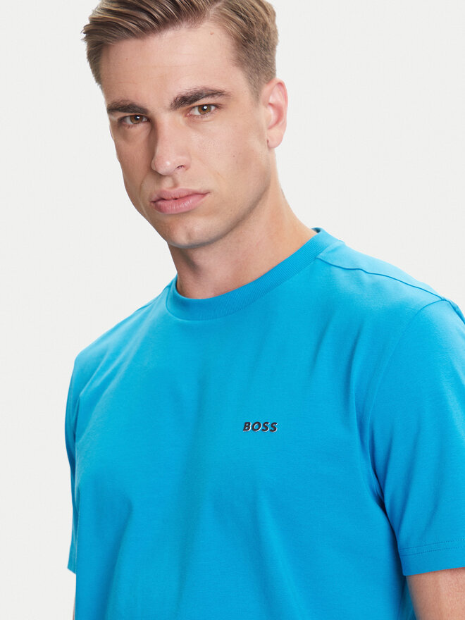 BOSS BOSS Camiseta 50506373 Turquesa Regular Fit
