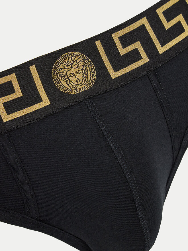 Versace Versace 2er-Set Slips AU10180 1A10011 Schwarz