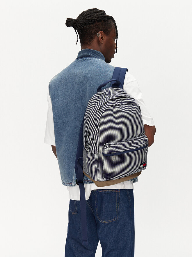 Tommy Jeans Hátizsák Tommy Jeans Tjm Ess Daily Stripe Backpack AM0AM13357 Kék