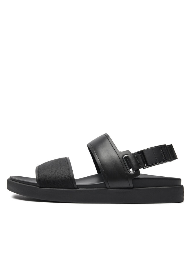 Calvin Klein Sandalen Calvin Klein Back Strap Sandal Jaq Mono Ip HM0HM01421 Schwarz