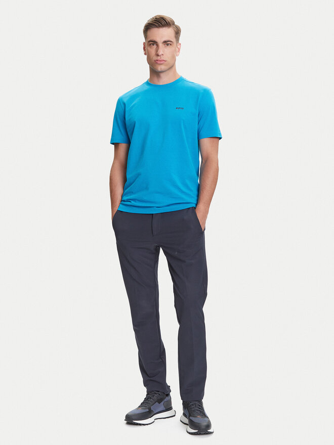 BOSS BOSS Camiseta 50506373 Turquesa Regular Fit