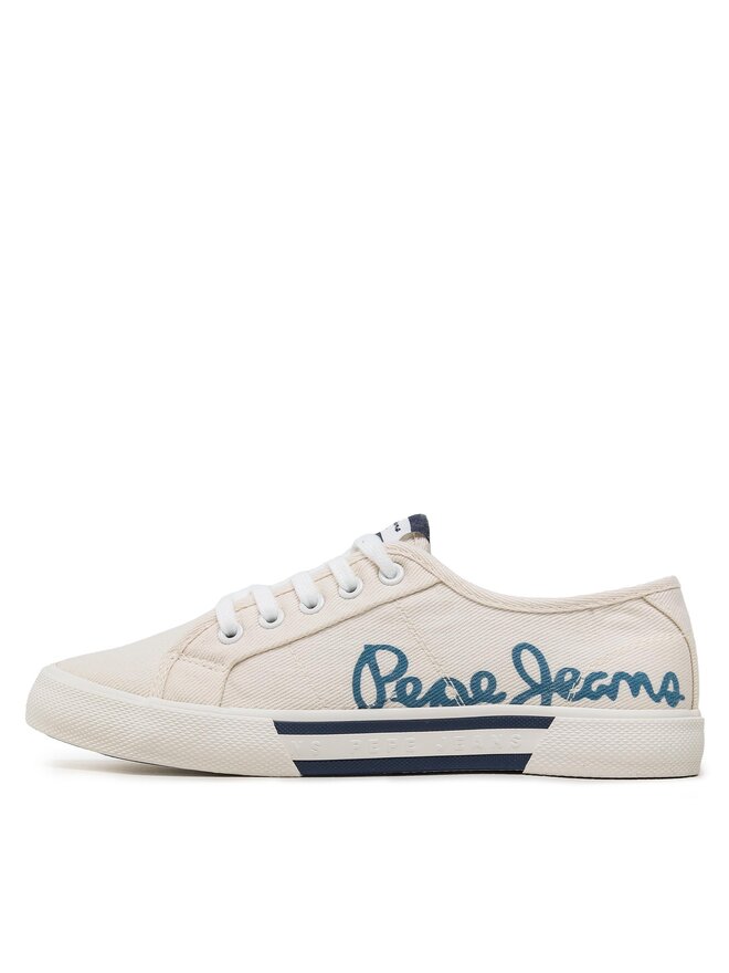 Pepe Jeans Tenisky Pepe Jeans Brady Denim W PLS31438 Bílá