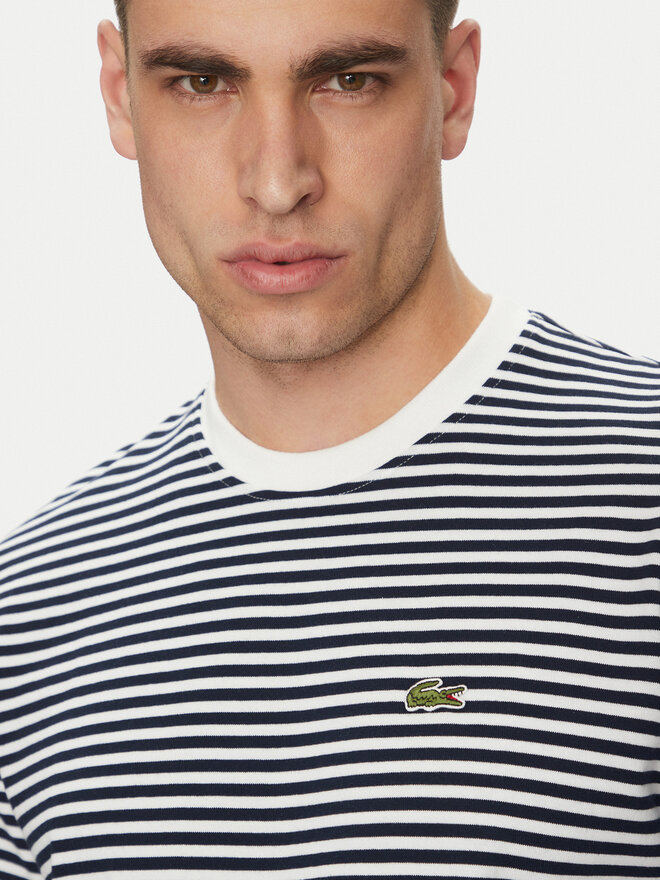 Lacoste Lacoste Marškinėliai TH9749 Tamsiai mėlyna Regular Fit