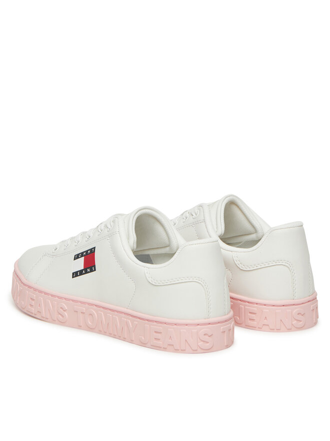 Tommy Jeans Sneakersy Tommy Jeans Tjw Logo Outsole Sneaker Ess EN0EN02703 Biały