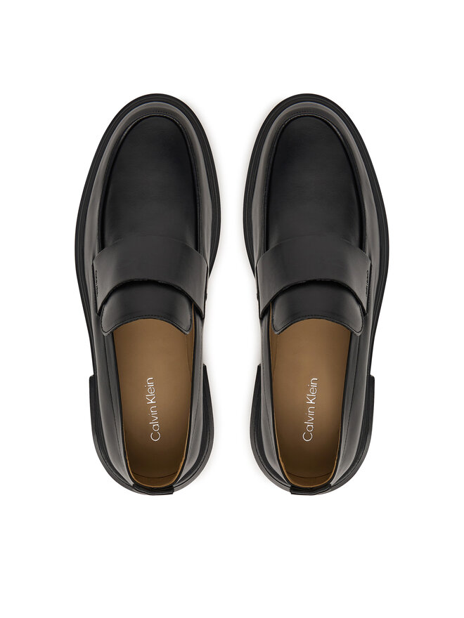 Calvin Klein Slipper Calvin Klein Cupped Band Loafer Lth HM0HM02065 Schwarz