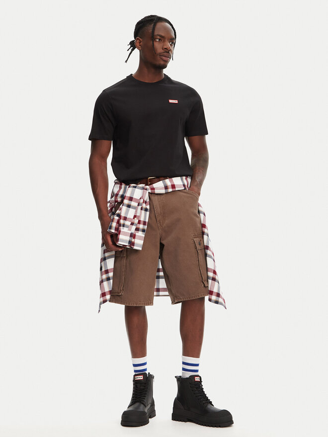 Hunter Hunter Majica Tavish HARM0082251 Črna Regular Fit