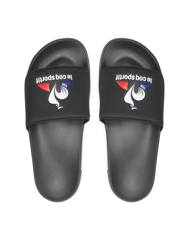 Mules sandales de bain Le Coq Sportif Slide Logo 2021282 Noir fr.eschuhe.ch