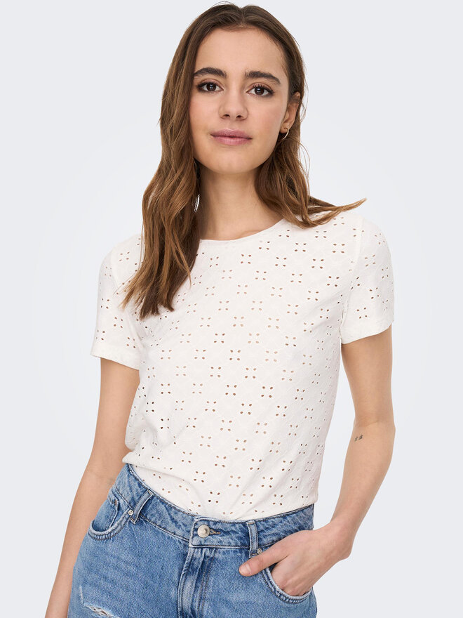 JDY JDY Camiseta 15158450 Blanco Regular Fit