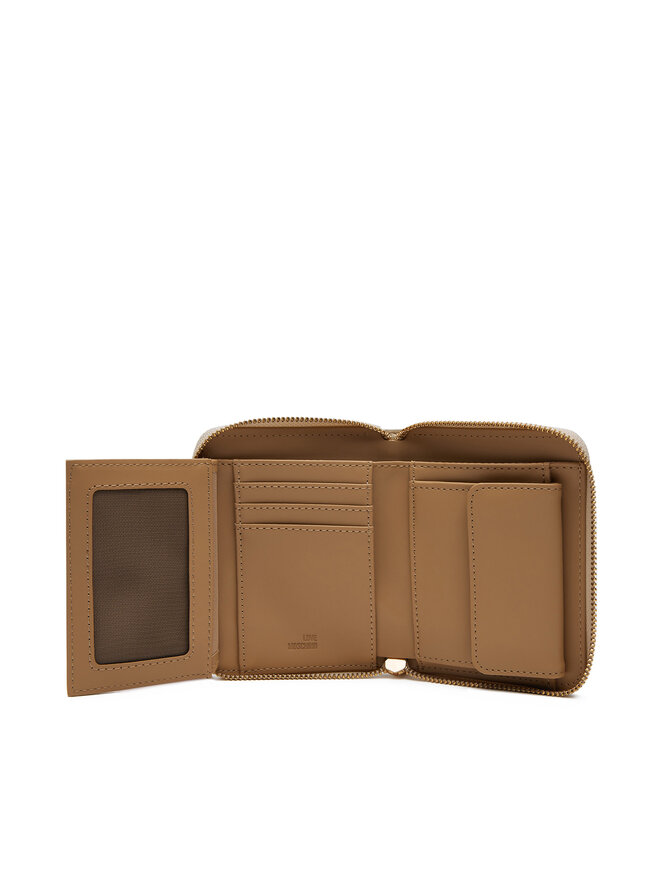 LOVE MOSCHINO Малък дамски портфейл LOVE MOSCHINO JC5613PP1MKD0110 Бежов