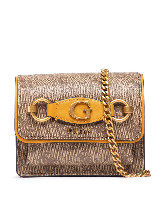 Guess Дамска чанта Guess Izzy (SB) Mini Bags HWSB86 54770 Кафяв