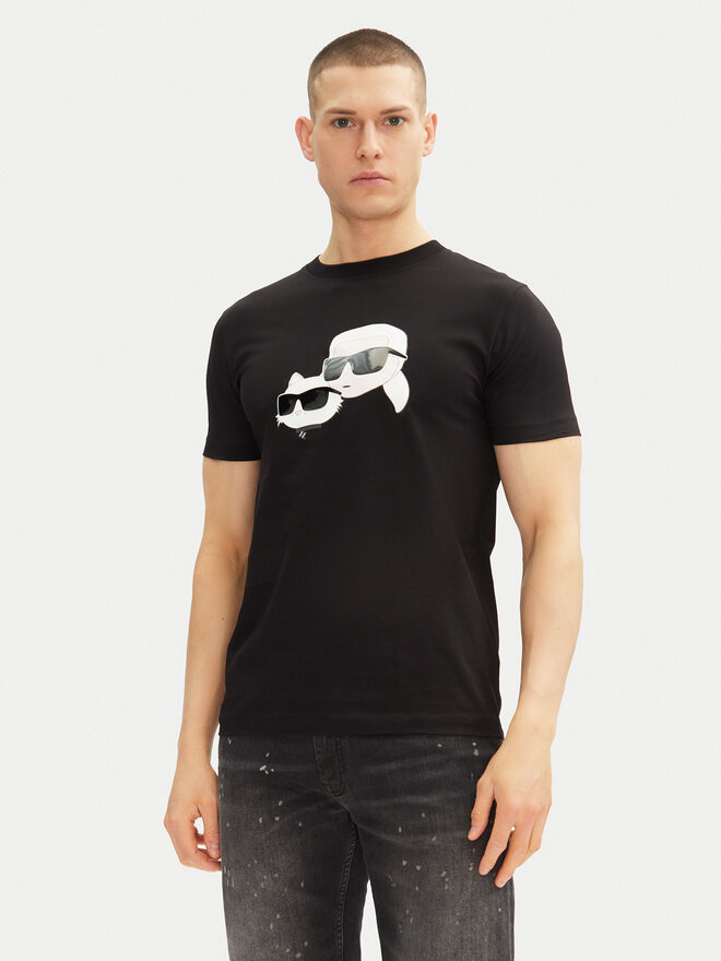 KARL LAGERFELD KARL LAGERFELD T-Shirt 755061 552241 Schwarz Regular Fit