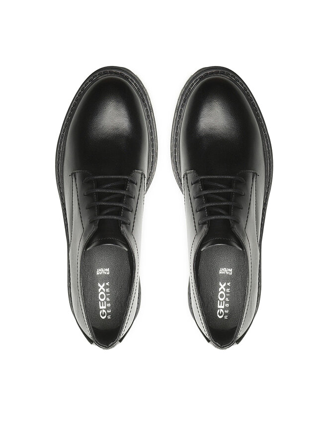 Geox Oxfordy Geox D Iridea M D26HRM 00043 C9999 Czarny