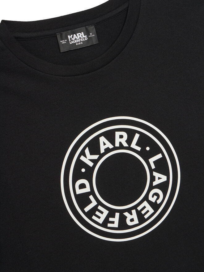 Karl Lagerfeld Kids Karl Lagerfeld Kids T-Shirt Z30235 D Μαύρο Regular Fit