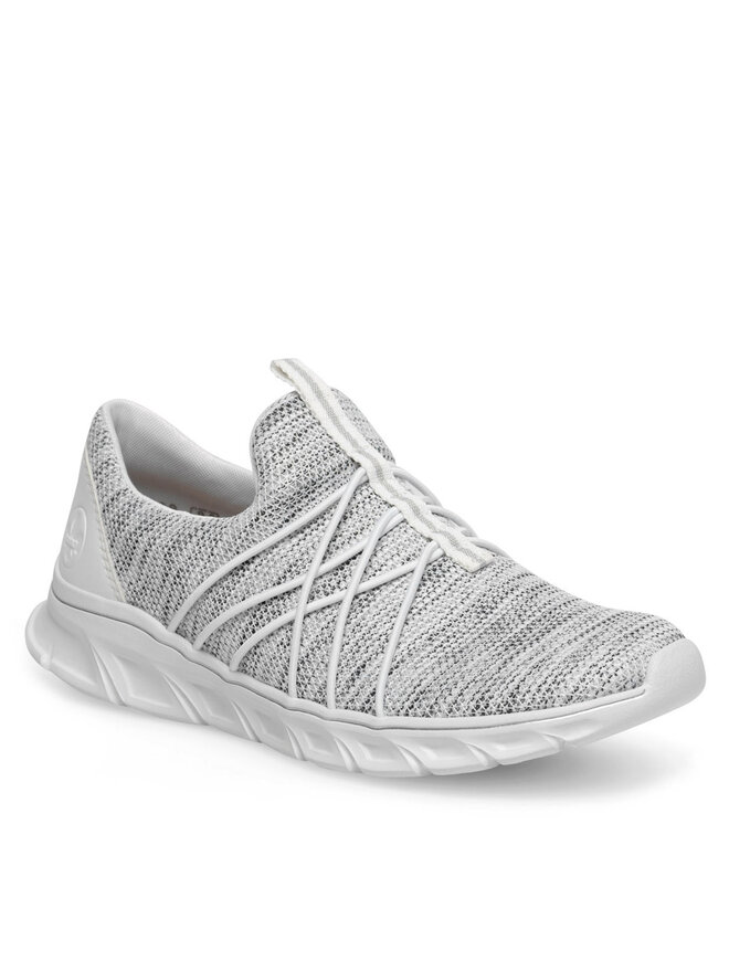 Rieker Sneakersy Rieker 54071-80 Sivá
