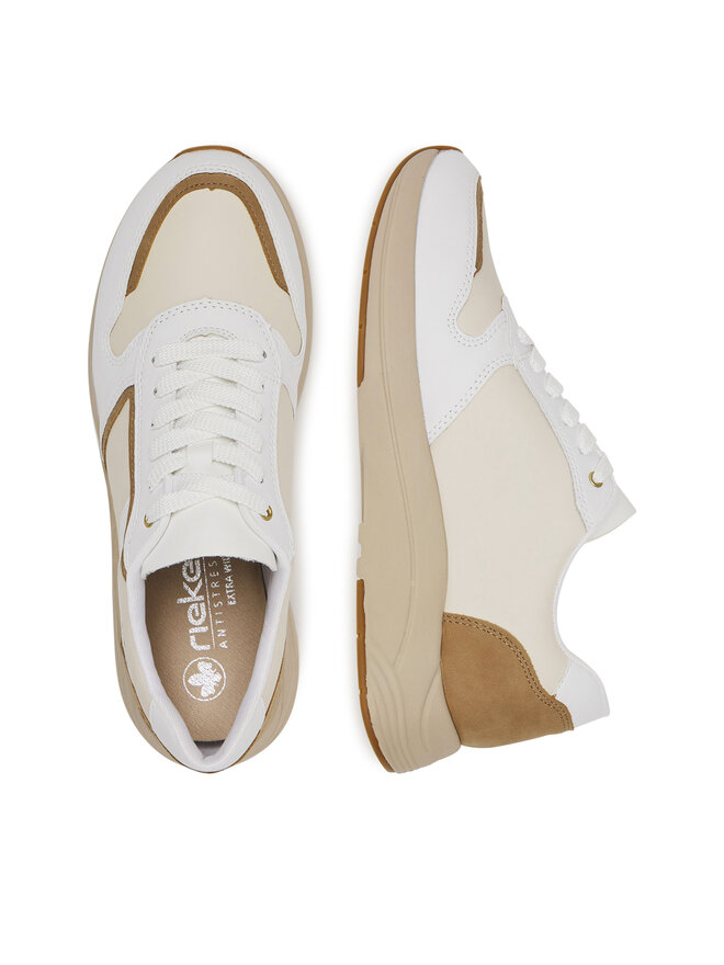 Rieker Sneakersy Rieker N8501-60 Beżowy