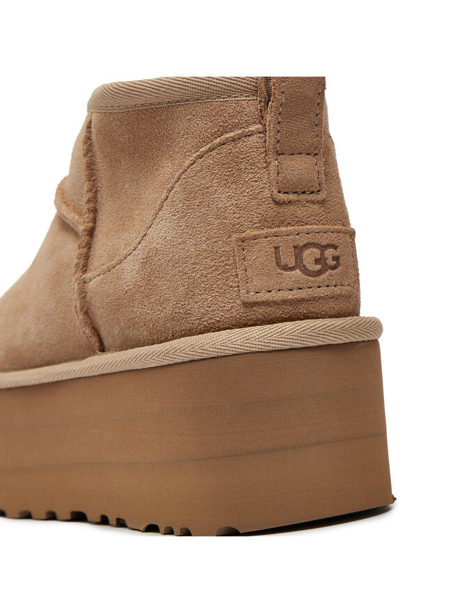 Ugg Μπότες Χιονιού Ugg Classic Ultra Mini Platform 1135092 Μπεζ