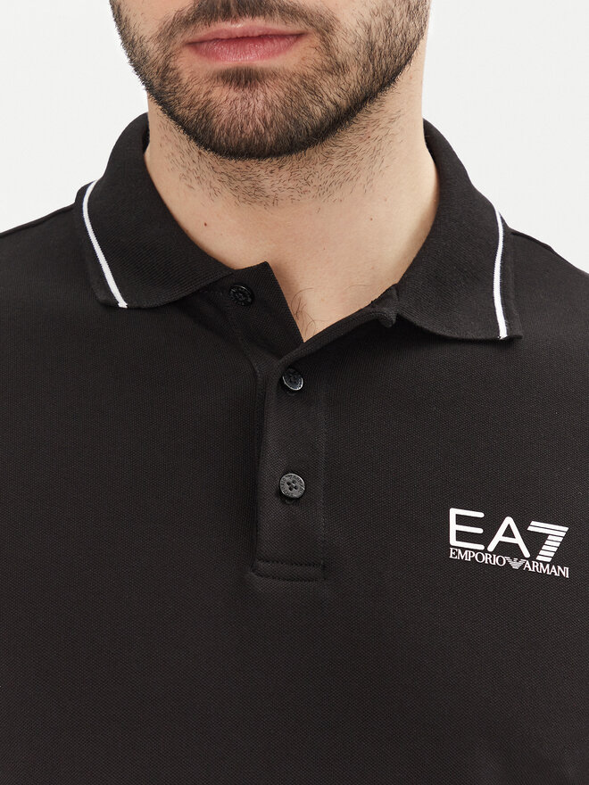 EA7 Emporio Armani EA7 Emporio Armani Poloshirt 8NPF16 PJVUZ 1200 Schwarz Slim Fit