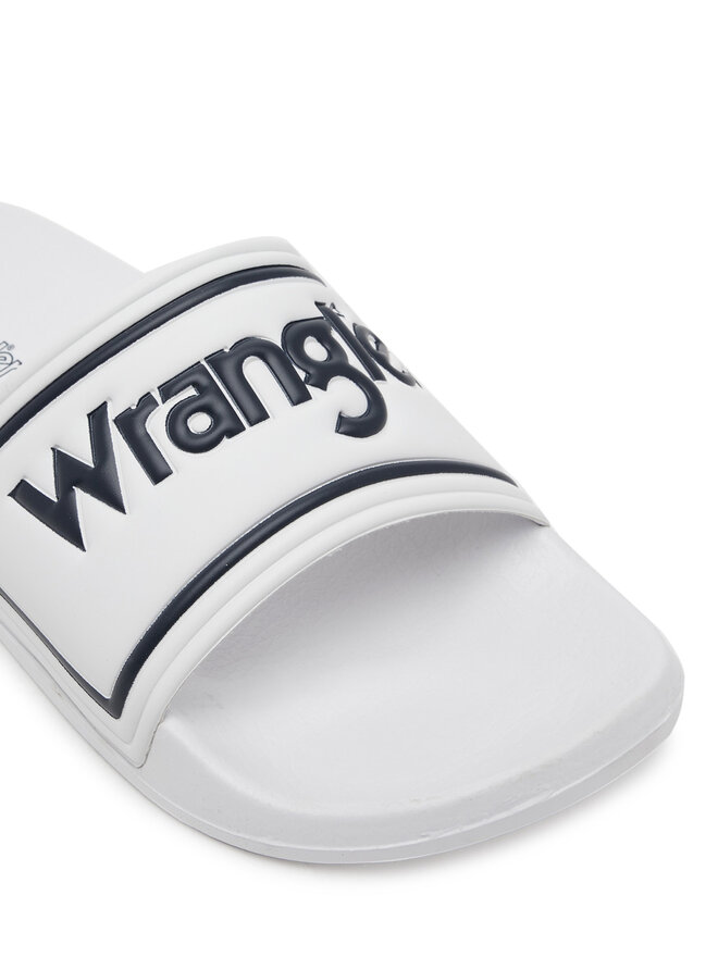 Wrangler Klapki Wrangler Avwewll Silder Men Low 20251042 Biały
