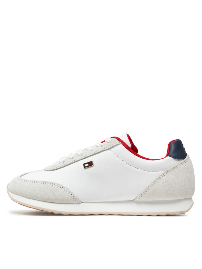 Tommy Hilfiger Снікерcи Tommy Hilfiger Flag Heritage Runner FW0FW08077 Білий