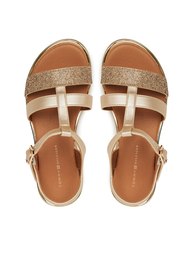 Tommy Hilfiger Sandalen Tommy Hilfiger T3A2-33781-1372 M Goldfarben