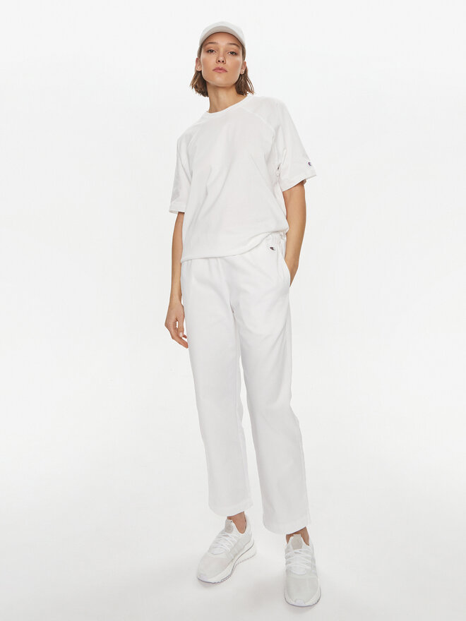 Champion Champion Marškinėliai 117351 Balta Relaxed Fit