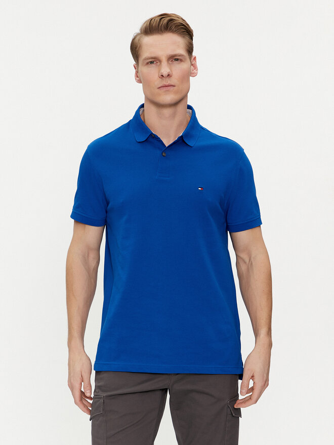 Tommy Hilfiger Tommy Hilfiger Pólóing 1985 MW0MW17770 Kék Regular Fit