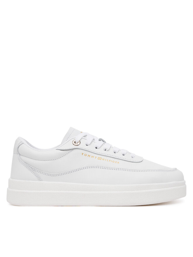 Tommy Hilfiger Sneakersy Tommy Hilfiger Modern Court Sneaker Lthr FW0FW08800 Biały