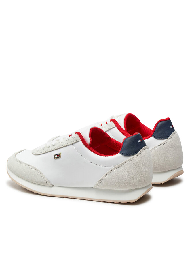 Tommy Hilfiger Сникърси Tommy Hilfiger Flag Heritage Runner FW0FW08077 Бял
