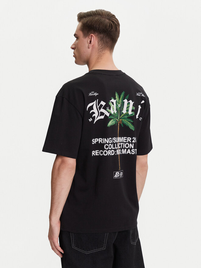 Karl Kani Karl Kani Camiseta Palm Print PD00005331 Negro Relaxed Fit