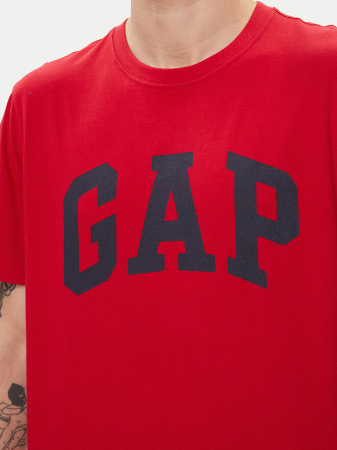 Gap Gap Marškinėliai 856659-05 Raudona Regular Fit