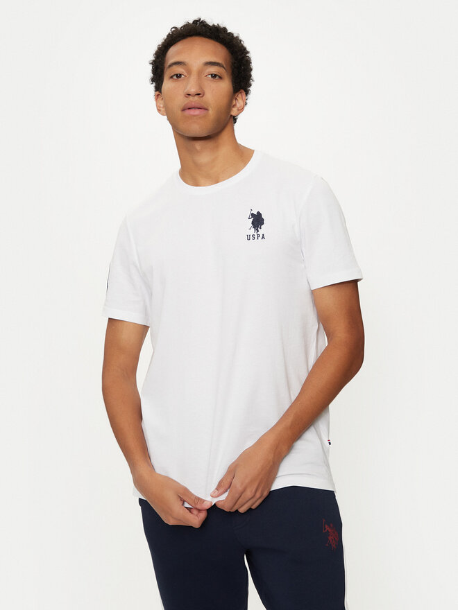 U.S. Polo Assn. U.S. Polo Assn. Marškinėliai MUP3311 Balta Slim Fit